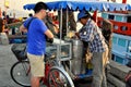 Bang Saen, Thailand: Man Buying Ice Cream Royalty Free Stock Photo
