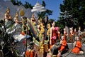 Bang Saen, Thailand: Sculpted Figures at Wat Saen Suk