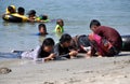 Bang Saen, Thailand: Thai Teens at Beach