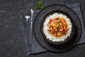 bang bang shrimp rice bowl with fresh veggies