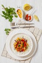 bang bang shrimp rice bowl with fresh veggies