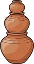 Banga Clay Jar Stack Royalty Free Stock Photo