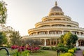 Bangalore, India - 08.012023: Ashram of Hindu spiritual master Sr Sri Ravi shankar. It's the main Ashram of Art of Royalty Free Stock Photo