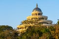 Bangalore, India - 08.012023: Ashram of Hindu spiritual master Sr Sri Ravi shankar. It's the main Ashram of Art of Royalty Free Stock Photo