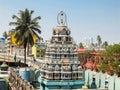 View of Sri Ganesh Temple near famous KR market in Bangalore Royalty Free Stock Photo