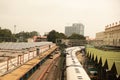 BANGALORE INDIA June 3, 2019 : Aerial view Indian Railway station Bangalore