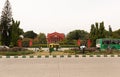 Bangalore India - June 3, 2019: Light moving traffic opposite to the High court of karnataka Royalty Free Stock Photo