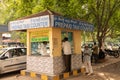 BANGALORE INDIA June 3, 2019 : Prepaid taxi counter at Bengaluru railway station Royalty Free Stock Photo