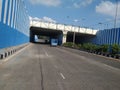 Beautiful view of underpass at BEL Circle. Photo taken during Covid 19 or Corona Virus Lock Down Period. Empty Underpass of Outer Royalty Free Stock Photo