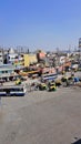 Bangalore,Karnataka,India-January 01 2023: Bangalore city from the Shivajinagar Busstand building