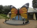 Bangalore, Karnataka, India - November 22 2018 Statue of butterfly