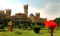 Bangalore palace view with beautiful garden. Royalty Free Stock Photo