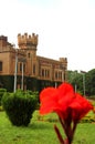 The bangalore palace view with beautiful garden. Royalty Free Stock Photo