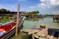 The Bangau Maritime Figureheads Colorful pattern of traditional fisherman boats in Kelantan, Malaysia