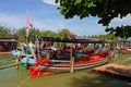 The Bangau Maritime Figureheads Colorful pattern of traditional fisherman boats in Kelantan, Malaysia