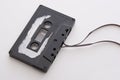 Banged up cassette Royalty Free Stock Photo