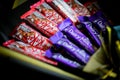 Cadbury Dairy Milk and Kit Kat, chocolate candies and flowers in sweet bouquet as gift for celeb