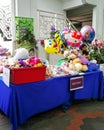 Pile of used and preloved toys selling at the morning market