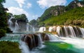 Bangioc waterfall in Caobang, Vietnam Royalty Free Stock Photo