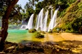 Bangioc waterfall in Caobang, Vietnam Royalty Free Stock Photo