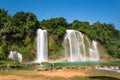 Bangioc waterfall in Caobang, Vietnam Royalty Free Stock Photo