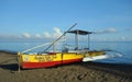 Bangka on the beach Royalty Free Stock Photo