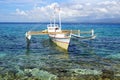 Bangka at island, Philippines Royalty Free Stock Photo