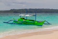 Bangka paraw , double-outrigger boat at Boracay island, Philippin