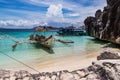 Bangka watercraft at Coron Island, Philippines Royalty Free Stock Photo