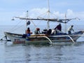 Bangkas, a traditional type of outrigger boats used by Filipino artisanal fishermen