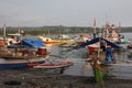 Bangkas, a traditional type of outrigger boats used by Filipino artisanal fishermen Royalty Free Stock Photo