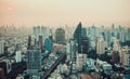 Bangkok Aerial view, above Sukhumvit and Thonglor district in Thailand