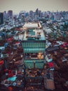 Bangkok Aerial view, above Sukhumvit and Thonglor district in Thailand