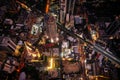 Bangkok Aerial view, above Sukhumvit and Thonglor district in Thailand