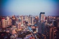 Bangkok Aerial view, above Sukhumvit and Thonglor district in Thailand