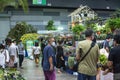 People walking in Baanlaesuan fair midyear 2020 in BITEC Bangkok International Trade & Exhibition