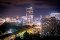 Bangkok bulding at nighte Royalty Free Stock Photo