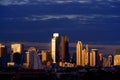 Bangkok Business District at Dusk Royalty Free Stock Photo