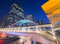 Bangkok urban skyline aerial view with beautiful modern building. Royalty Free Stock Photo