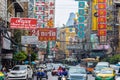 Bangkok Chinatown Yaowarat street back to bustle, people are starting to go on a massive shopping trip after the outbreak of the