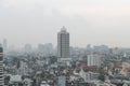 Bangkok city building in the raining Royalty Free Stock Photo