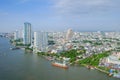 Bangkok City at Chao Phraya River Royalty Free Stock Photo