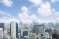 bangkok city metropolis, skyline Cityscape, View of downtown wit Royalty Free Stock Photo