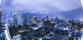 Bangkok city night view Royalty Free Stock Photo