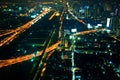 Bangkok city night view