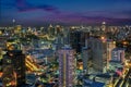 Bangkok city night view Royalty Free Stock Photo