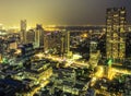 Bangkok city night view Royalty Free Stock Photo