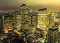Bangkok city night view Royalty Free Stock Photo