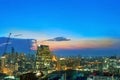Bangkok city night view, Thailand Royalty Free Stock Photo