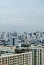 Bangkok city panorama skyscraper cityscape of the capital of Thailand Royalty Free Stock Photo